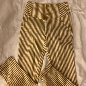 High waisted Stripe trousers